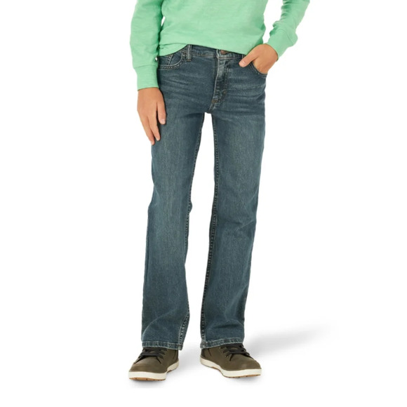 Wrangler Boys Boot Jeans Regular Seat and thigh Adjust to fit waist - Picture 1 of 6